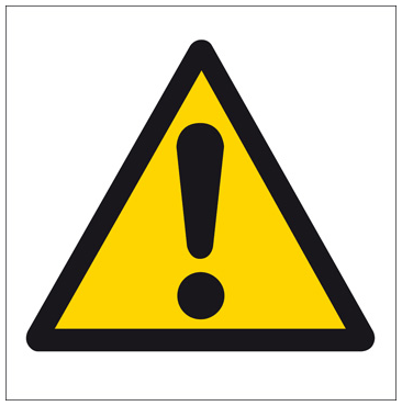 Предупреждающие знаки (комплект 10 шт.)